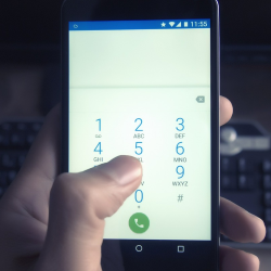 cijfers kiezen op smartphone